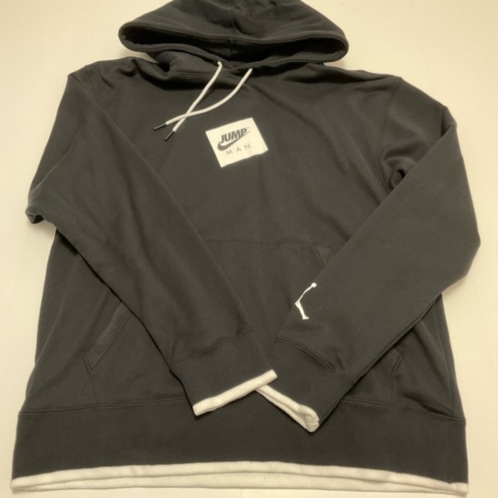 NEW AIR JORDAN JUMPMAN BLACK WHITE HOODIE